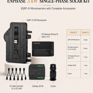 Enphase 3 kW Single-Phase Solar Kit – IQ8P Microinverters with Complete Accessories